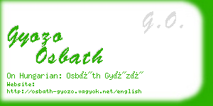 gyozo osbath business card